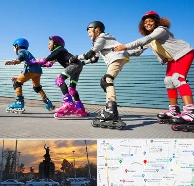 کلاس اسکیت در میدان حر 