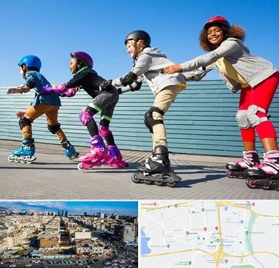 کلاس اسکیت در شهرک راه آهن