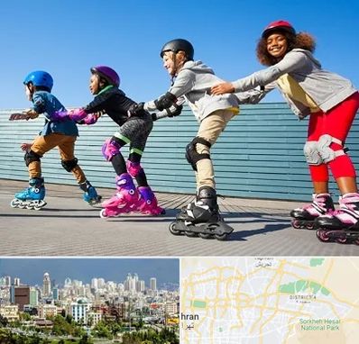 کلاس اسکیت در شرق تهران 