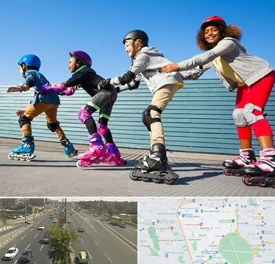 کلاس اسکیت در منطقه 17 تهران 