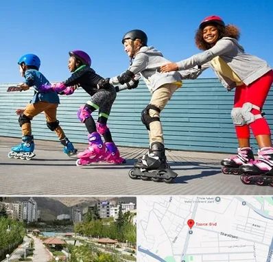 کلاس اسکیت در بلوار تعاون