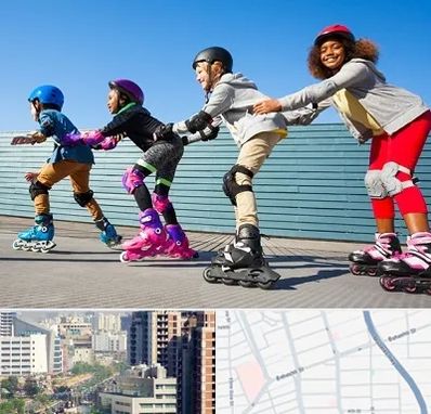 کلاس اسکیت در خیابان بهشتی