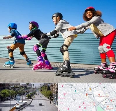 کلاس اسکیت در خیابان زند شیراز