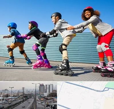 کلاس اسکیت در بلوار ارتش