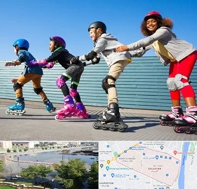 کلاس اسکیت در گلستان اهواز