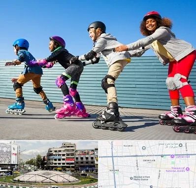 کلاس اسکیت در مرکز تهران