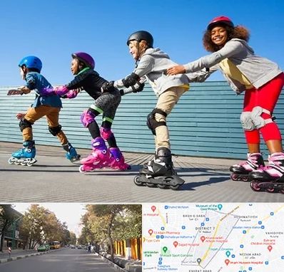 کلاس اسکیت در شریعتی 