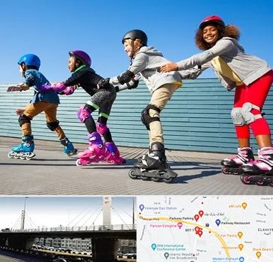 کلاس اسکیت در پارک وی 