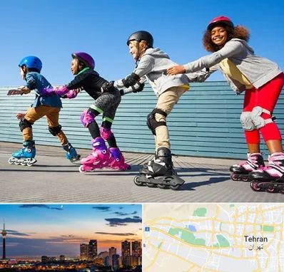 کلاس اسکیت در غرب تهران 