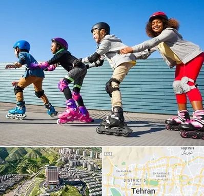 کلاس اسکیت در شمال تهران 