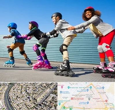 کلاس اسکیت در شهرک غرب مشهد