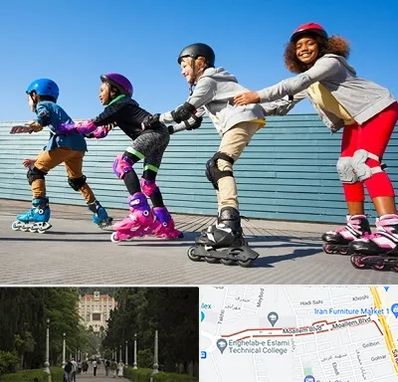 کلاس اسکیت در بلوار معلم رشت 