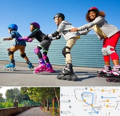 کلاس اسکیت در بلوار گیلان رشت