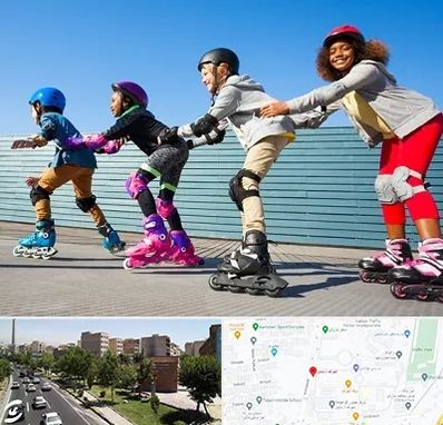 کلاس اسکیت در شهرک آزمایش 