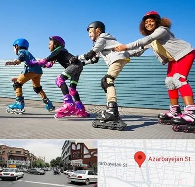 کلاس اسکیت در خیابان آذربایجان