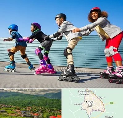 کلاس اسکیت در آمل
