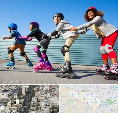کلاس اسکیت در منطقه 18 تهران 