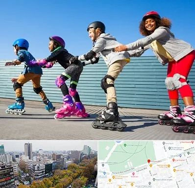 کلاس اسکیت در بلوار کشاورز 