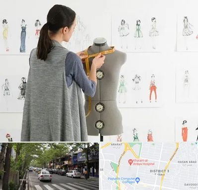 آموزشگاه طراحی لباس سینما در ظفر 
