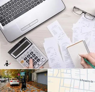 خدمات مالی و مالیاتی در خیابان فلسطین