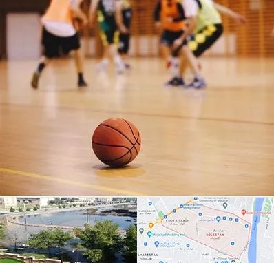 کلاس بسکتبال در گلستان اهواز