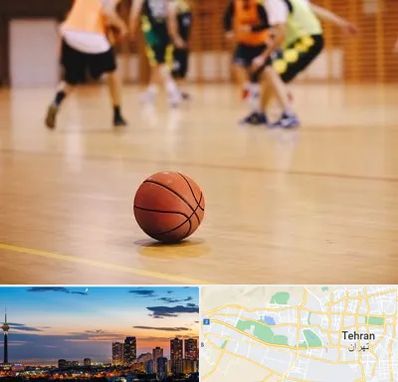 کلاس بسکتبال در غرب تهران