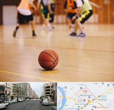 کلاس بسکتبال در زیتون کارمندی اهواز