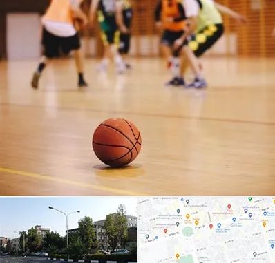 کلاس بسکتبال در میدان کاج