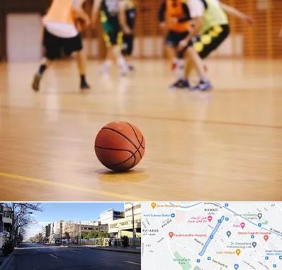 کلاس بسکتبال در خیابان ملاصدرا شیراز