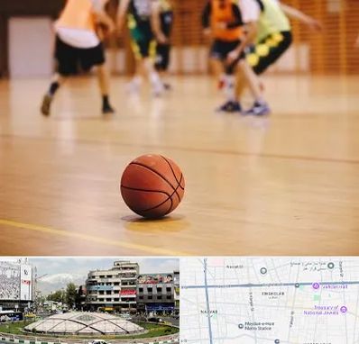 کلاس بسکتبال در مرکز تهران