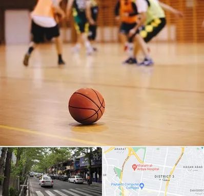 کلاس بسکتبال در ظفر