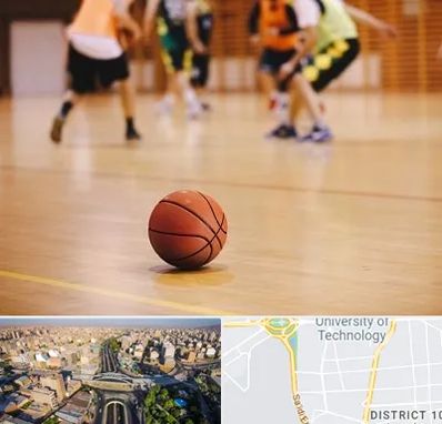 کلاس بسکتبال در استاد معین