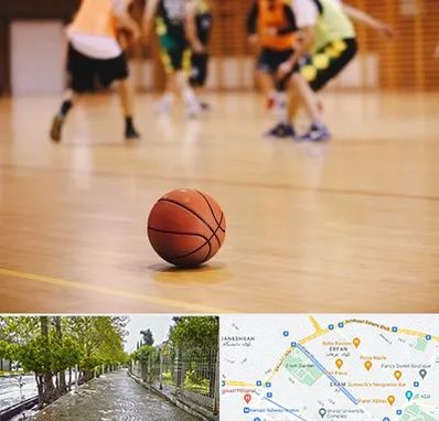 کلاس بسکتبال در خیابان ارم شیراز