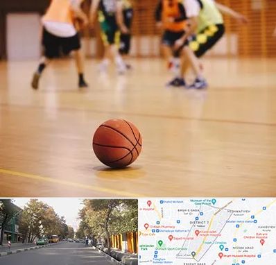 کلاس بسکتبال در شریعتی