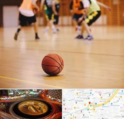 کلاس بسکتبال در میدان ولیعصر