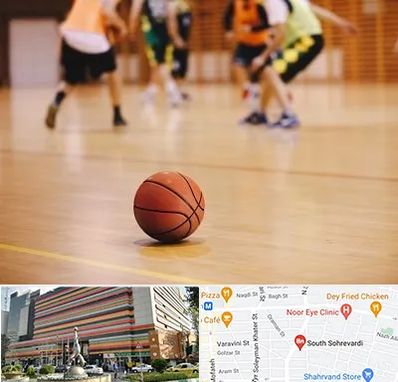 کلاس بسکتبال در سهروردی