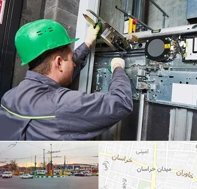 سرویس کار آسانسور در میدان خراسان