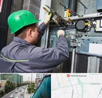 سرویس کار آسانسور در بلوار فرحزادی