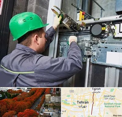 سرویس کار آسانسور در ولیعصر 