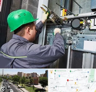 سرویس کار آسانسور در شهرک آزمایش 