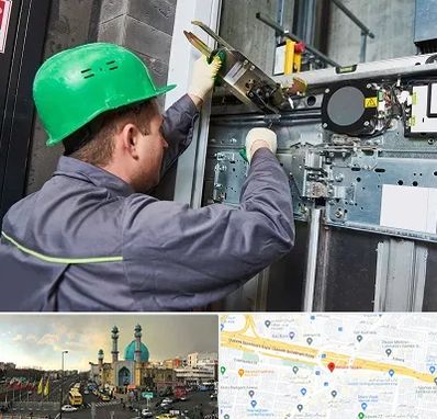 سرویس کار آسانسور در رسالت 