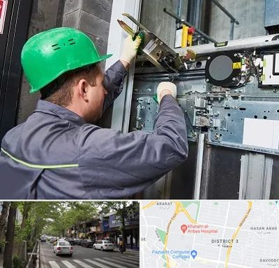 سرویس کار آسانسور در ظفر 