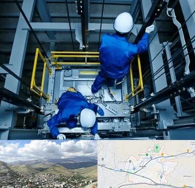 تعمیر کابین آسانسور در رودهن