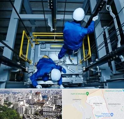 تعمیر کابین آسانسور در ولنجک 