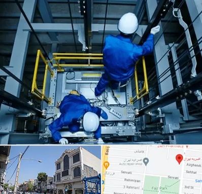 تعمیر کابین آسانسور در افسریه 