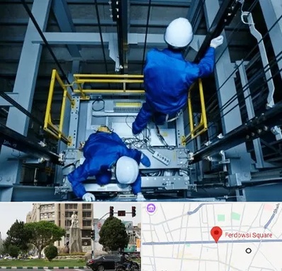 تعمیر کابین آسانسور در میدان فردوسی تهران