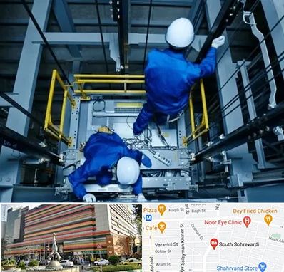 تعمیر کابین آسانسور در سهروردی 