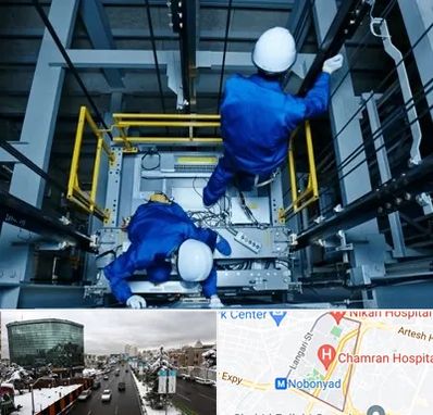 تعمیر کابین آسانسور در اقدسیه 