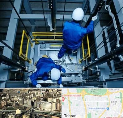 تعمیر کابین آسانسور در مرزداران 