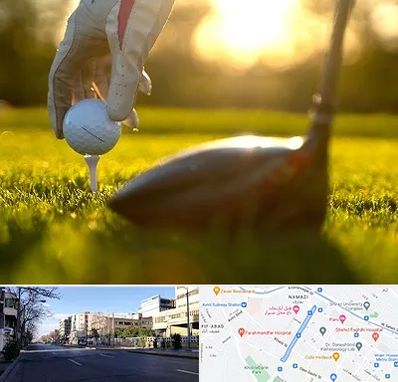 باشگاه گلف در خیابان ملاصدرا شیراز